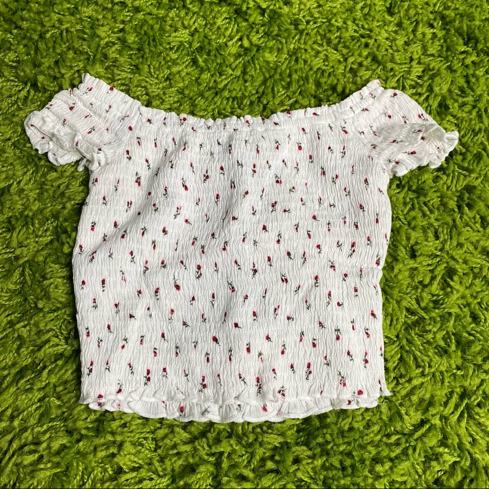 Forever 21 Smock Crop Top